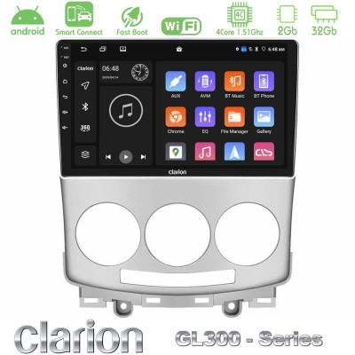 Clarion GL300 Series Mazda 5 2004-2010 4Core Android ClarionOS 2+32GB Navigation Multimedia Tablet 9" Με Carplay & Android Auto