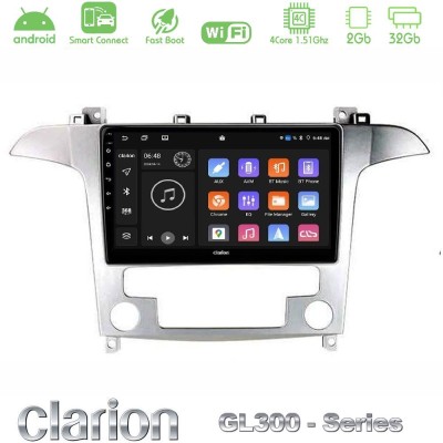 Clarion GL300 Series Ford S-Max 2006-2012 4Core Android ClarionOS 2+32GB Navigation Multimedia Tablet 9" Με Carplay & Android Au