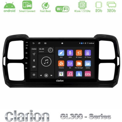 Clarion GL300 Series Citroen DS5 Aircross 2017-2021 4Core Android ClarionOS 2+32GB Navigation Multimedia Tablet 9" Με Carplay & 