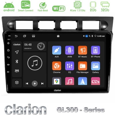 Clarion GL300 Series Kia Picanto 2004-2007 4Core Android ClarionOS 2+32GB Navigation Multimedia Tablet 9" Με Carplay & Android A