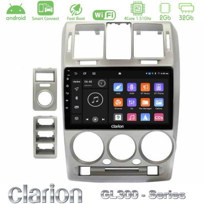 Clarion GL300 Series Hyundai Getz 2002-2009 4Core Android ClarionOS 2+32GB Navigation Multimedia Tablet 9" Με Carplay & Android 