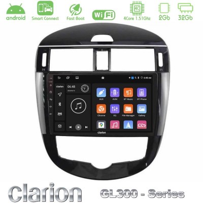 Clarion GL300 Series 4Core Android ClarionOS 2+32GB Nissan Pulsar 2015-2018 Navigation Multimedia Tablet 9" Με Carplay & Android