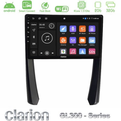 Clarion GL300 Series 4Core Android ClarionOS 2+32GB Porsche 911/Cayman/Boxster Navigation Multimedia Tablet 9" Με Carplay & Andr