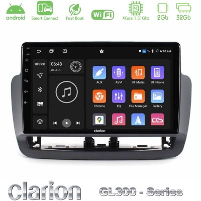 Clarion GL300 Series 4Core Android ClarionOS 2+32GB Seat Ibiza 2012-2015 Navigation Multimedia Tablet 9" Με Carplay & Android Au