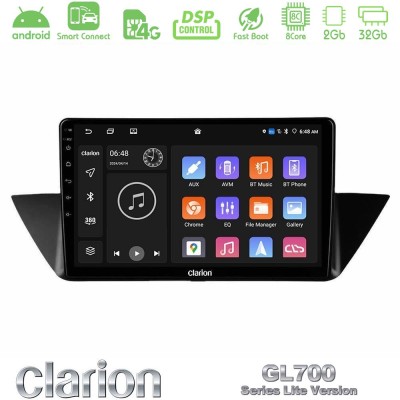 Clarion GL700 Lite Series 8Core Android ClarionOS 2+32GB BMW Χ1 E84 Navigation Multimedia Tablet 10" Με Carplay & Android Auto