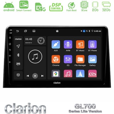 Clarion GL700 Lite Series 8Core Android ClarionOS 2+32GB Peugeot Partner / Citroen Berlingo 2020- Navigation Multimedia Tablet 1