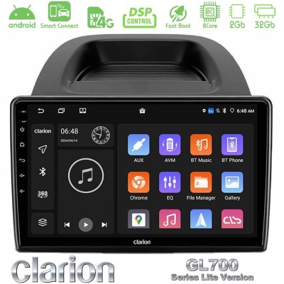 Clarion GL700 Lite Series 8Core Android ClarionOS 2+32GB Ford Ecosport 2018-2020 Navigation Multimedia Tablet 10" Με Carplay & A