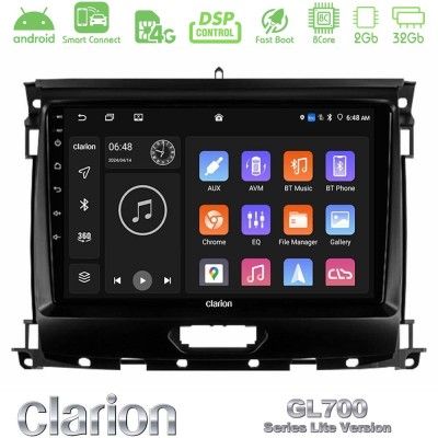 Clarion GL700 Lite Series 8Core Android ClarionOS 2+32GB Ford Ranger 2017-2022 Navigation Multimedia Tablet 9" Με Carplay & Andr