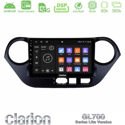Clarion GL700 Lite Series 8Core Android ClarionOS 2+32GB Hyundai i10 2014-2020 Navigation Multimedia Tablet 9" Με Carplay & Andr