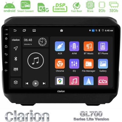 Clarion GL700 Lite Series 8Core Android ClarionOS 2+32GB Jeep Wrangler 2018- Navigation Multimedia Tablet 9" Με Carplay & Androi