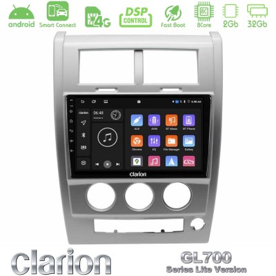 Clarion GL700 Lite Series 8Core Android ClarionOS 2+32GB Jeep Cherokee (KK) 2008-2012 Navigation Multimedia Tablet 10" Με Carpla