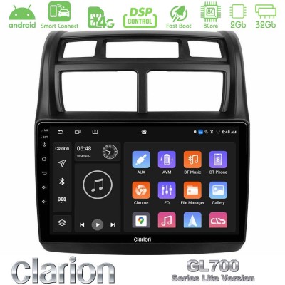 Clarion GL700 Lite Series 8Core Android ClarionOS 2+32GB Kia Sportage 2008-2011 Navigation Multimedia Tablet 9" Με Carplay & And