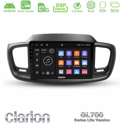 Clarion GL700 Lite Series 8Core Android ClarionOS 2+32GB Kia Sorento 2018-2021 Navigation Multimedia Tablet 9" Με Carplay & Andr