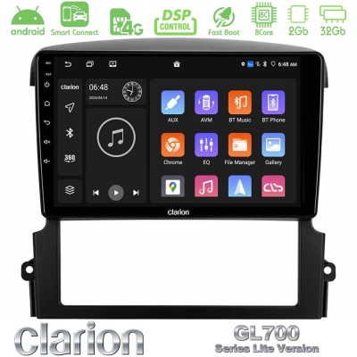 Clarion GL700 Lite Series 8Core Android ClarionOS 2+32GB Kia Sorento Navigation Multimedia Tablet 9" Με Carplay & Android Auto
