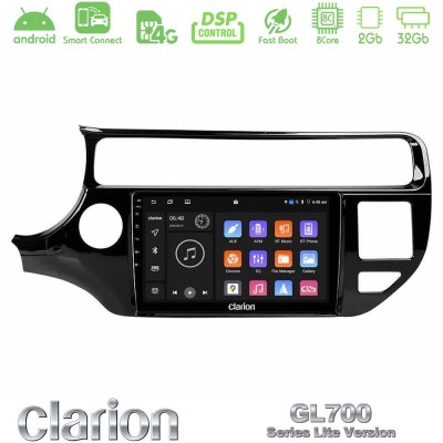 Clarion GL700 Lite Series 8Core Android ClarionOS 2+32GB Kia Rio 2015-2017 Navigation Multimedia Tablet 9" Με Carplay & Android 