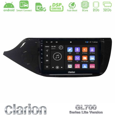 Clarion GL700 Lite Series 8Core Android ClarionOS 2+32GB Kia Ceed 2013-2017 Navigation Multimedia Tablet 9" Με Carplay & Android