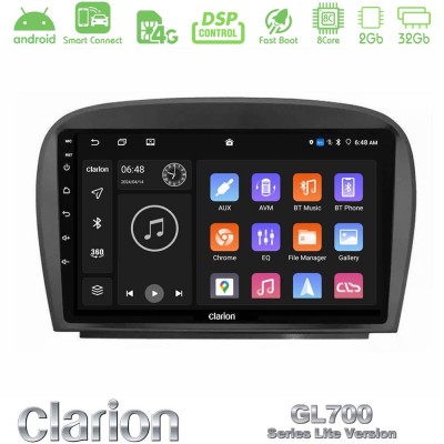 Clarion GL700 Lite Series 8Core Android ClarionOS 2+32GB Mercedes SL Class 2005-2011 Navigation Multimedia Tablet 9" Με Carplay 