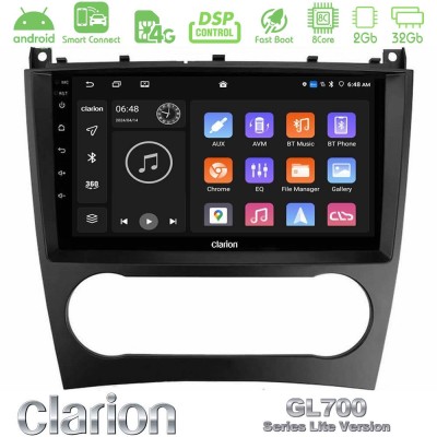 Clarion GL700 Lite Series 8Core Android ClarionOS 2+32GB Mercedes W203 Facelift Navigation Multimedia Tablet 9" Με Carplay & And