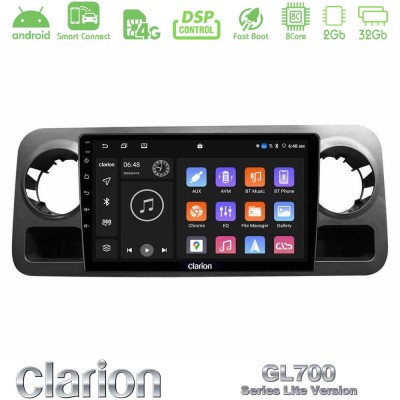 Clarion GL700 Lite Series 8Core Android ClarionOS 2+32GB Mercedes Sprinter W907 Navigation Multimedia Tablet 10" Με Carplay & An