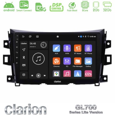 Clarion GL700 Lite Series 8Core Android ClarionOS 2+32GB Nissan Navara NP300 Navigation Multimedia Tablet 9" Με Carplay & Androi