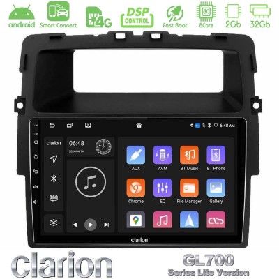 Clarion GL700 Lite Series 8Core Android ClarionOS 2+32GB Renault/Nissan/Opel Navigation Multimedia Tablet 10" Με Carplay & Andro