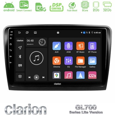 Clarion GL700 Lite Series 8Core Android ClarionOS 2+32GB Skoda Superb 2008-2015 Navigation Multimedia Tablet 10" Με Carplay & An