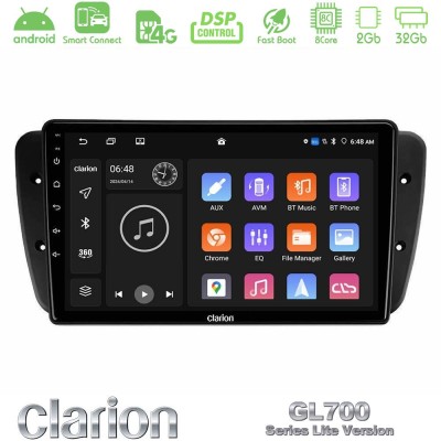 Clarion GL700 Lite Series 8Core Android ClarionOS 2+32GB Seat Ibiza 2008-2012 Navigation Multimedia Tablet 9" Με Carplay & Andro