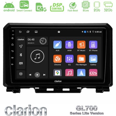 Clarion GL700 Lite Series 8Core Android ClarionOS 2+32GB Suzuki Jimny 2018-2022 Navigation Multimedia Tablet 9" Με Carplay & And