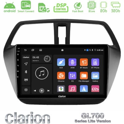 Clarion GL700 Lite Series 8Core Android ClarionOS 2+32GB Suzuki SX4 S-Cross Navigation Multimedia Tablet 9" Με Carplay & Android