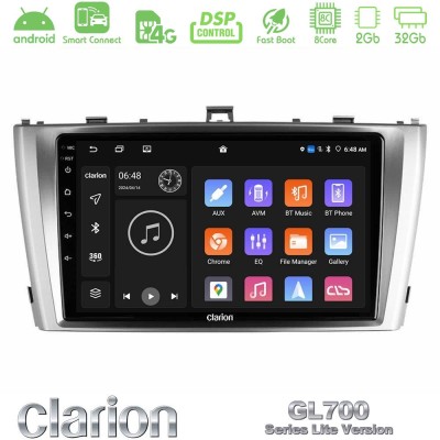 Clarion GL700 Lite Series 8Core Android ClarionOS 2+32GB Toyota Avensis T27 Navigation Multimedia Tablet 9" Με Carplay & Android