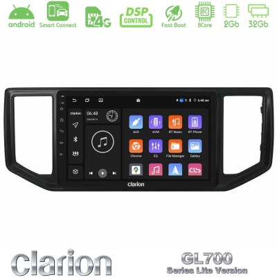 Clarion GL700 Lite Series 8Core Android ClarionOS 2+32GB VW Amarok 2017-2022 Navigation Multimedia Tablet 9" Με Carplay & Androi