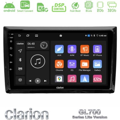 Clarion GL700 Lite Series 8Core Android ClarionOS 2+32GB VW Beetle Navigation Multimedia Tablet 9" Με Carplay & Android Auto