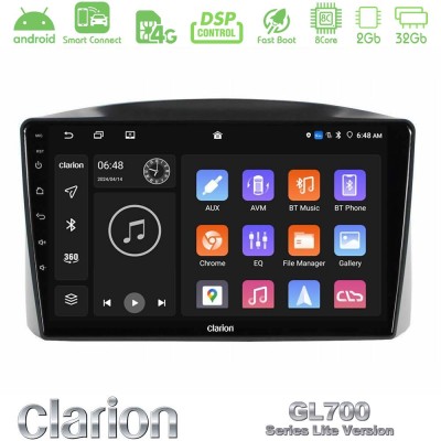 Clarion GL700 Lite Series Jeep Grand Cherokee 2005-2007 8Core Android ClarionOS 2+32GB Navigation Multimedia Tablet 10" Με Carpl