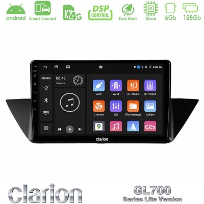 Clarion GL700 Lite Series 8Core Android ClarionOS 6+128GB BMW Χ1 E84 Navigation Multimedia Tablet 10" Με Carplay & Android Auto