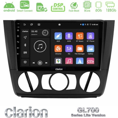 Clarion GL700 Lite Series 8Core Android ClarionOS 6+128GB BMW 1Series E81/E82/E87/E88 (MANUAL A/C) Navigation Multimedia Tablet 