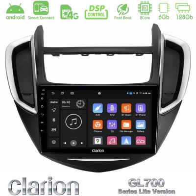 Clarion GL700 Lite Series 8Core Android ClarionOS 6+128GB Chevrolet Trax 2013-2020 Navigation Multimedia Tablet 9" Με Carplay & 