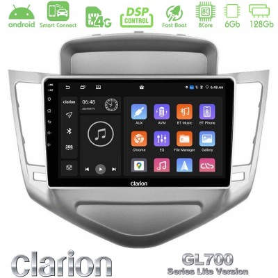 Clarion GL700 Lite Series 8Core Android ClarionOS 6+128GB Chevrolet Cruze 2009-2012 Navigation Multimedia Tablet 9" Με Carplay &