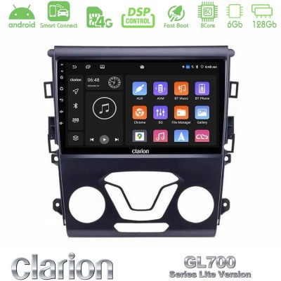 Clarion GL700 Lite Series 8Core Android ClarionOS 6+128GB Ford Mondeo 2014-2017 Navigation Multimedia Tablet 9" Με Carplay & And