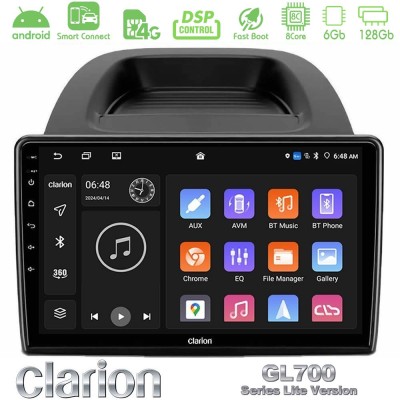 Clarion GL700 Lite Series 8Core Android ClarionOS 6+128GB Ford Ecosport 2018-2020 Navigation Multimedia Tablet 10" Με Carplay & 