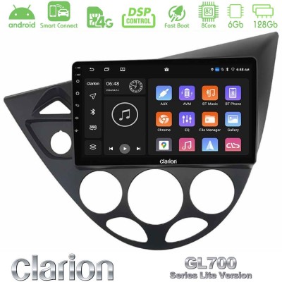 Clarion GL700 Lite Series 8Core Android ClarionOS 6+128GB Ford Focus 1999-2004 Navigation Multimedia Tablet 9" Με Carplay & Andr