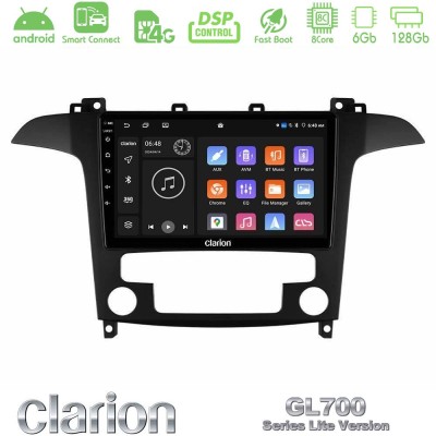 Clarion GL700 Lite Series 8Core Android ClarionOS 6+128GB Ford S-Max 2006-2012 Navigation Multimedia Tablet 9" Με Carplay & Andr