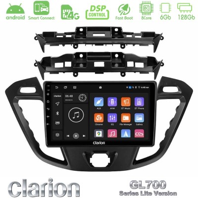 Clarion GL700 Lite Series 8Core Android ClarionOS 6+128GB Ford Transit Custom/Tourneo Custom Navigation Multimedia Tablet 9" Με 