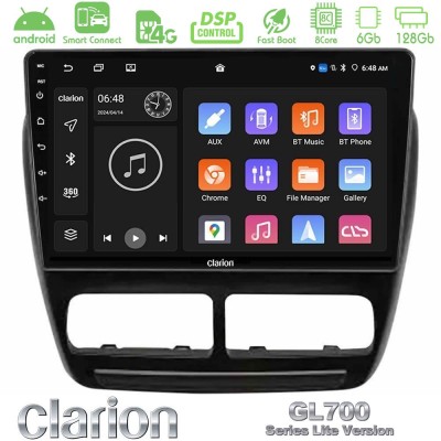 Clarion GL700 Lite Series 8Core Android ClarionOS 6+128GB Fiat Doblo / Opel Combo 2010-2014 Navigation Multimedia Tablet 9" Με C