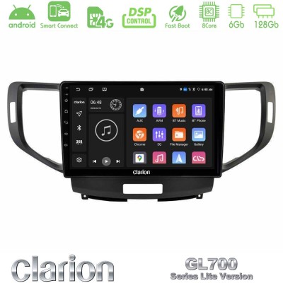 Clarion GL700 Lite Series 8Core Android ClarionOS 6+128GB Honda Accord 2008-2015 Navigation Multimedia Tablet 9" Με Carplay & An