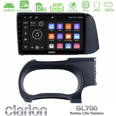 Clarion GL700 Lite Series 8Core Android ClarionOS 6+128GB Hyundai i10 Navigation Multimedia Tablet 9" Με Carplay & Android Auto