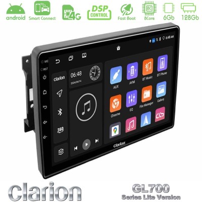 Clarion GL700 Lite Series 8Core Android ClarionOS 6+128GB Chrysler / Dodge / Jeep Navigation Multimedia Tablet 10" Με Carplay & 