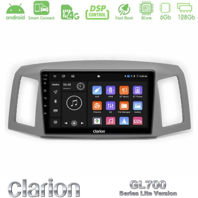 Clarion GL700 Lite Series 8Core Android ClarionOS 6+128GB Jeep Grand Cherokee 2005-2007 Navigation Multimedia Tablet 10" Με Carp