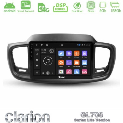 Clarion GL700 Lite Series 8Core Android ClarionOS 6+128GB Kia Sorento 2018-2021 Navigation Multimedia Tablet 9" Με Carplay & And