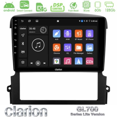 Clarion GL700 Lite Series 8Core Android ClarionOS 6+128GB Kia Sorento Navigation Multimedia Tablet 9" Με Carplay & Android Auto