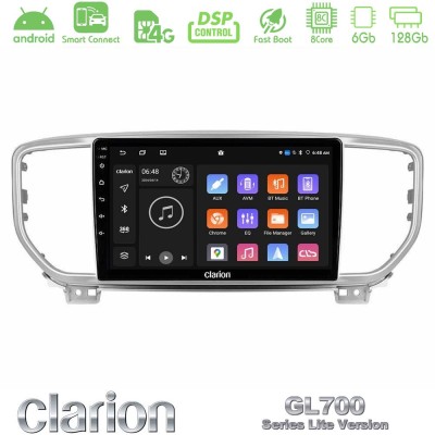 Clarion GL700 Lite Series 8Core Android ClarionOS 6+128GB Kia Sportage 2018-2021 Navigation Multimedia Tablet 9" Με Carplay & An